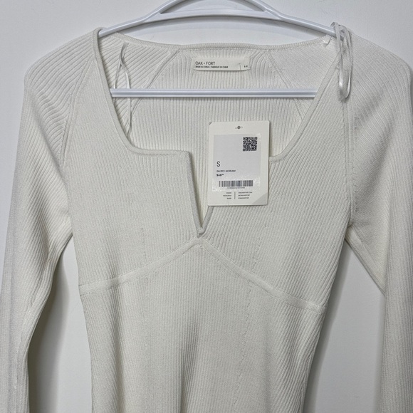 Oak + Fort SQUARE NECK SWEATER size Small - Picture 6 of 9